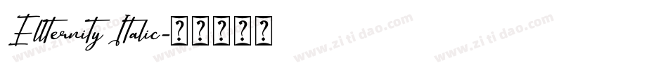 Ellternity Italic字体转换